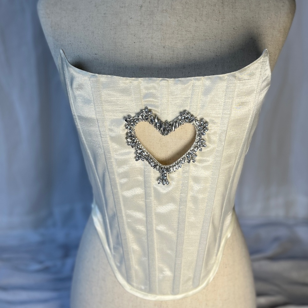 Handmade Sabrina Carpenter Corset - Heart Corset Top - Size XS Only